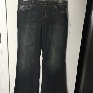 Bisou Bisou rhinestone embellished jeans